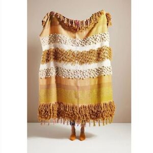 Anthropologie All Roads Bloomfield Throw Blanket